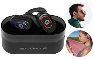 Rockville iRock TWS True Wireless Bluetooth EarBuds Headphones+600mAh Powerbank