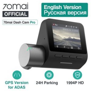 Original Xiaomi 70Mai Dash Cam Pro English Voice Control 2*1080P 1944P Car Camera GPS Module Parking Monitor 140FOV Night Vision
