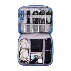 Travel Cable Bag Portable Digital USB Gadget Organizer Charger Wires Cosmetic Zipper Storage Pouch kit Case Accessories Supplies