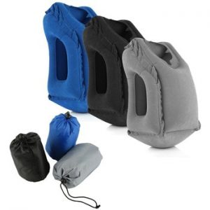 XC USHIO Inflatable Travel Sleeping Bag Portable Cushion Neck Pillow for Men Women Outdoor Airplane Flight Train Sleeping Easy