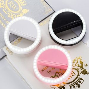 Z20 Selfie Ring Flash Led Fill Light Lamp Camera Photography Video Spotlight for iphone X 8 7 Samsung  Xiaomi Huawei Phone