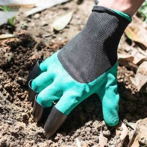 Multi-purpose Seeding Device garden  8 claw  gloves  Digging stab-resistant wear-resistant leather   gloves