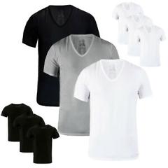 Calvin Klein Classic Fit Cotton Men's V-Neck or Crew Neck 3 Pack T-Shirts