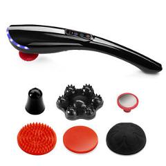 Handheld Electric Massager Back Neck Foot Vibrating Therapy Machine with 6 parts