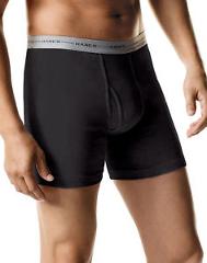 Hanes Men's Boxer Briefs 5-Pack with Comfort Flex Waistband Stretch Black Grey