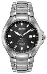Citizen Eco-Drive Men's Paradigm Titanium Silver Bracelet 43mm Watch BM7431-51E
