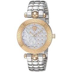 Versace VQM110016 Women's MICRO VANITAS Two-Tone Quartz Watch