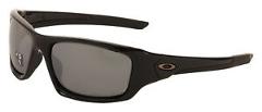 Oakley Valve Sunglasses 12-837 Polished Black | Black Iridium Polarized Lens