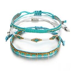 17KM Bohemia Beads Weave Rope Friendship Bracelets For Woman Men Cotton Handmade Charm Bracelet & Bangles Ethnic Jewelry Gifts