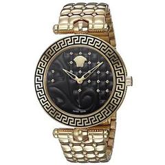Versace VK7250015 Women's VANITAS Gold-Tone Quartz Watch