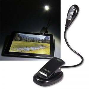New Flexible Clip On LED Light Lamp For Book Reading Tablet Laptop PC eReader
