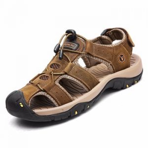 Classic Men Soft Sandals Comfortable Men Summer Shoes Leather Sandals Big Size Soft Sandals Men Roman Comfortable Men Summer