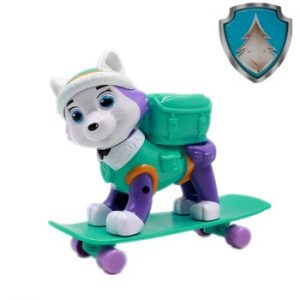 New Paw Patrol Everest Dog Skateboard Puppies Can Be Deformed Patrol Patrulla Canina PVC Doll Toys Action Figure Model Toys