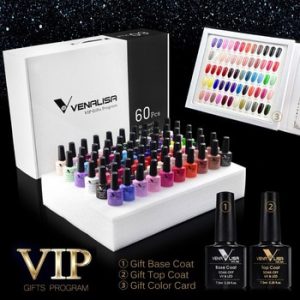 #61508 2019 new 60 fashion color Venalisa gel polish vernish color gel polish for nail art design whole set nail gel learner kit