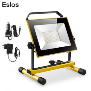 Eslas LED Work Light Rechargeable Portable Spotlight Outdoor Emergency Hand Work Lamp IP65 Waterproof Light for Camping Garden