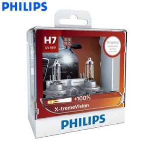 Philips H1 H4 H7 H11 9005 9006 HB3 HB4 X-treme Vision Car Headlight Bright Halogen Bulbs ECE Approve 100% More Vision