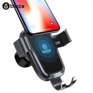 Biaze Car Mount Air Vent 10W Qi Wireless Car Charger For iPhone XS Max X XR 8 Fast Charge Phone Holder For Samsung Note 9 S9 S8
