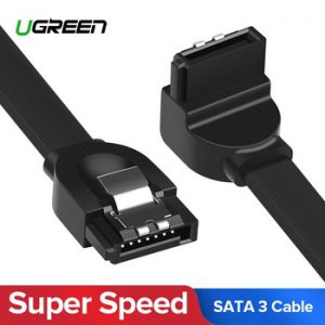Ugreen SATA Cable 3.0 to Hard Disk Drive SSD HDD Sata 3 Straight Right-angle Cable for Asus MSI Gigabyte Motherboard Cable Sata