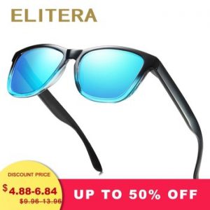 ELITERA New Fashion Polarized Women Sunglasses Famous Lady Brand Designer Gradient Colors Coating Mirror Sun Glasses UV400