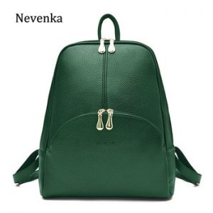 Nevenka Leather Backpack Women Solid Backpacks Light Weight Bag Cute Top Handle Backpacks for Girls Mini Backpack Female Bagpack