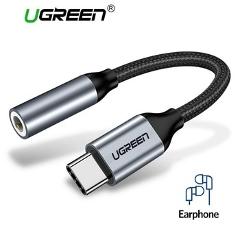 Ugreen Type C 3.5 Jack Earphone USB C to 3.5mm AUX Headphones Adapter For Huawei mate 20 P30 pro Xiaomi Mi 6 8 9 SE Audio cable