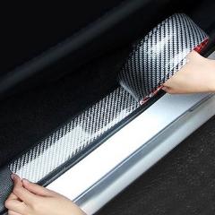 Car Stickers 5D Carbon Fiber Rubber Styling Door Sill Protector Goods For KIA Toyota BMW Audi Mazda Ford Hyundai Accessories