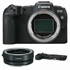 Canon EOS RP Mirrorless Camera with EF-EOS R Adapter + EG-E1 Extension Grip New