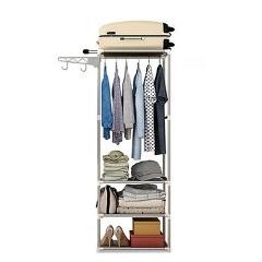 Actionclub Simple Metal Iron Coat Rack Floor Standing Clothes Hanging Storage Shelf Clothes Hanger Racks Bedroom Furniture