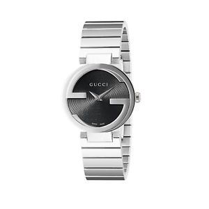 Gucci YA133511 Women's Interlocking G Black Quartz Watch