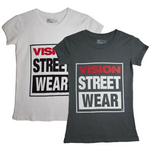 Vision Street Wear Womens 2013 VSW Logo Cap Sleeve Tee Shirt