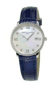 Frederique Constant Women's Quartz Blue Leather Strap 36mm Watch FC-220MPWD3SD6