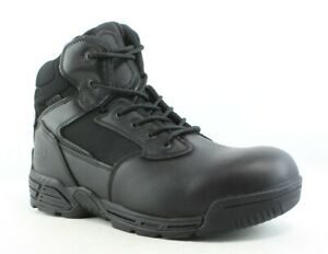 Magnum Mens Stealth Force 6.0 Waterproof Black Leather Work & Safety Boots