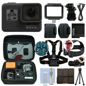 GoPro HERO7 Black 12 MP Waterproof 4K Camera Camcorder + Ultimate Action Bundle