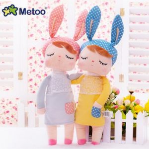 Metoo Doll Stuffed Toys Plush Animals Kids Toys for Girls Children Boys Kawaii Baby Plush Toys Cartoon Angela Rabbit Soft Toys