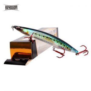 Kingdom Sea Fishing Pencil Lures 125mm 100mm Floating & Sinking Hard Lure With VMC Hooks Bass Fishing Bait Model 3511