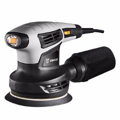 DEKO QD6206R 280W Random Orbit Sander  with 15 Sheets of sandpaper Dust exhaust and Hybrid dust canister