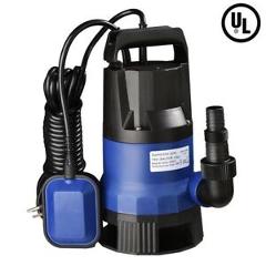 1HP 3432GPH 750W Submersible Dirty Clean Water Pump Swim Pool Pond Flood Drain