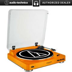 Audio-Technica AT-LP60 Fully Automatic Stereo Turntable System (Orange)