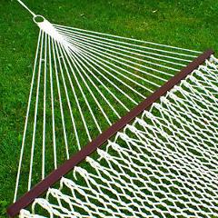 BCP Cotton Rope Double Hammock w/ Carrying Case