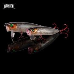 Kingdom New Popper Fishing Lures 70mm 90mm 110mm Switchable Tongue Plate Hard Baits Floating Wobblers Topwater Lure