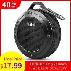 MIFA F10 Outdoor Wireless Bluetooth 4.0 Stereo Portable Speaker Built-in mic Shock Resistance IPX6 Waterproof Speaker with Bass