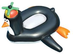 Swimline 90630 Giant Rideable Happy Penguin Toy Inflatable Swimming Pool Float