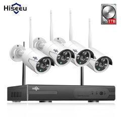 Hiseeu 8CH Wireless CCTV System 1080P 1TB HDD 2MP NVR IP IR-CUT outdoor CCTV Camera IP Security System Video Surveillance Kit