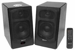 2) Rockville HD5B 5" Powered Bookshelf Speakers Bluetooth Monitor Speaker System