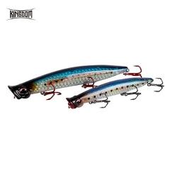 Kingdom 2019 Hot Fishing Lures Topwater Popper 90mm 110mm 123mm Crankbaits Hard Baits High Quality Wobblers Good Action Lure