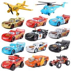 Disney Pixar Car 3 Car 2 McQueen Car Toy 1:55 Die Cast Metal Alloy Model Toy Car 2 Children's Toys Birthday Christmas Gift