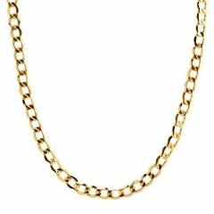 Eternity Gold Men's Classic Curb Chain Necklace in 14K Gold