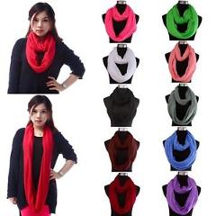 Womens Infinity Scarf Lightweight Loop Wrap Shawl Single Double Loop Sheer Scarf