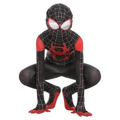 Kids Spiderman Costume New Spider-Man Into The Spider-Verse Miles Morales Cosplay Costume Zentai Suit Halloween Costume For Kids