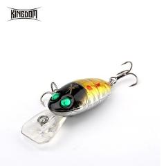Kingdom fishing lures 33mm 3.5g gold silkworm minnow topwater floating Artificial baits fishing tackle insect hard bait 3505